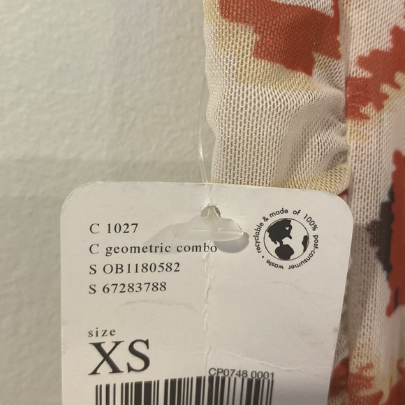 FREE PEOPLE Romi Ruched Geometric Mini Skirt Size XS - Picture 10 of 10